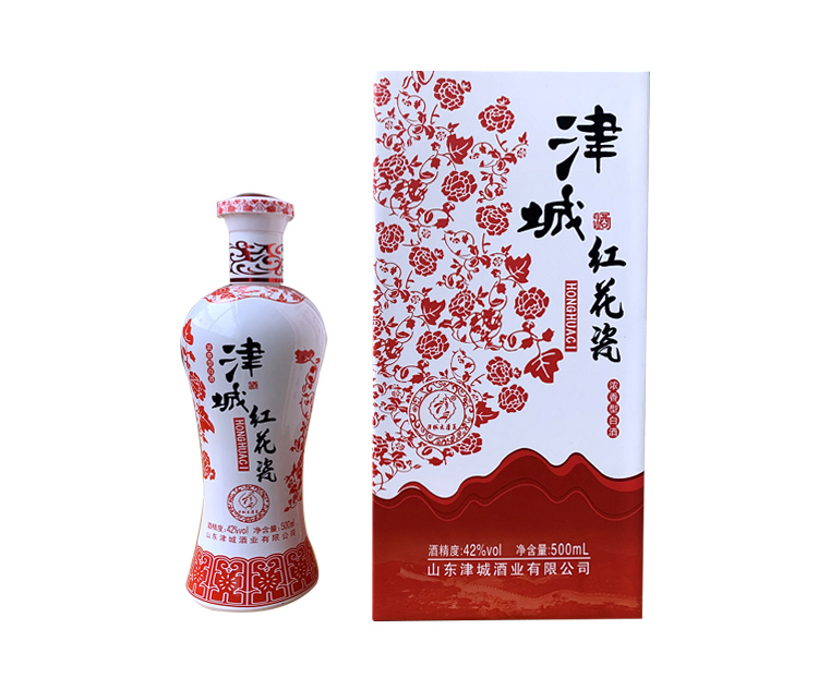 津城红花瓷酒